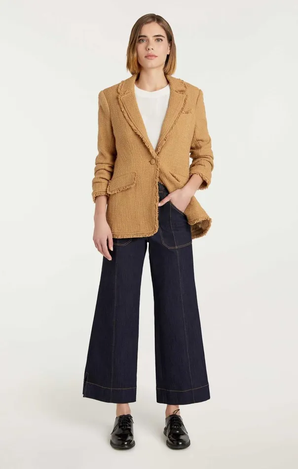 Cinq Sept Boucle Khloe Blazer Sahara Women Blazers