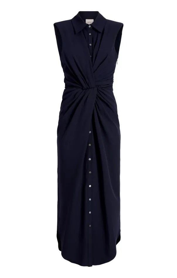 Cinq Sept Catalina Dress Navy Women Midi