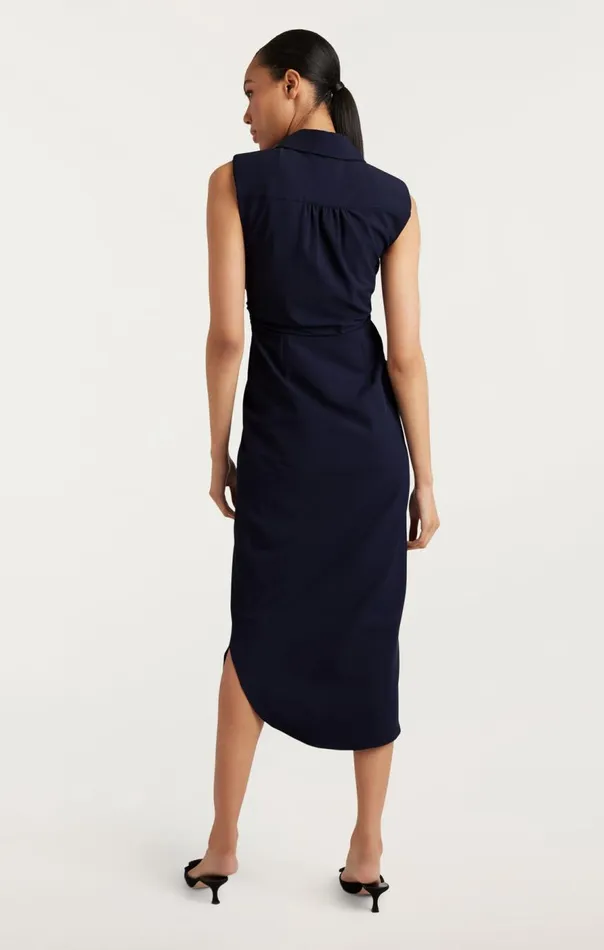 Cinq Sept Catalina Dress Navy Women Midi