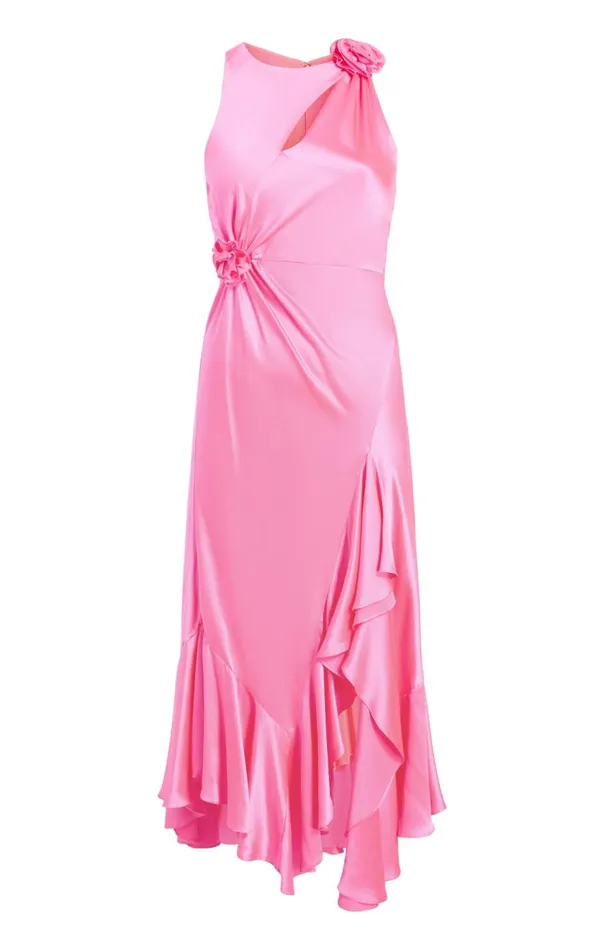 Cinq Sept Cates Dress Electricpink Women Midi