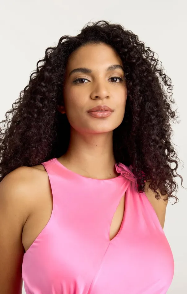 Cinq Sept Cates Dress Electricpink Women Midi