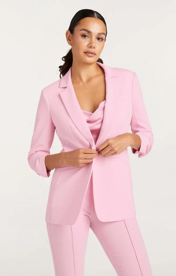 Cinq Sept Crepe Khloe Blazer Venuspink Women Blazers