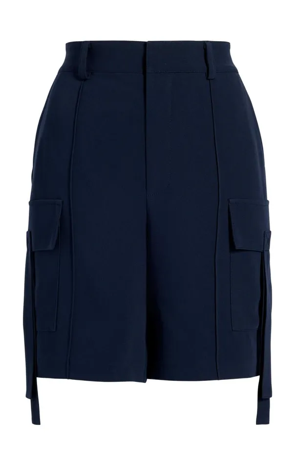 Cinq Sept Crepe Odilia Short Navy Women Shorts