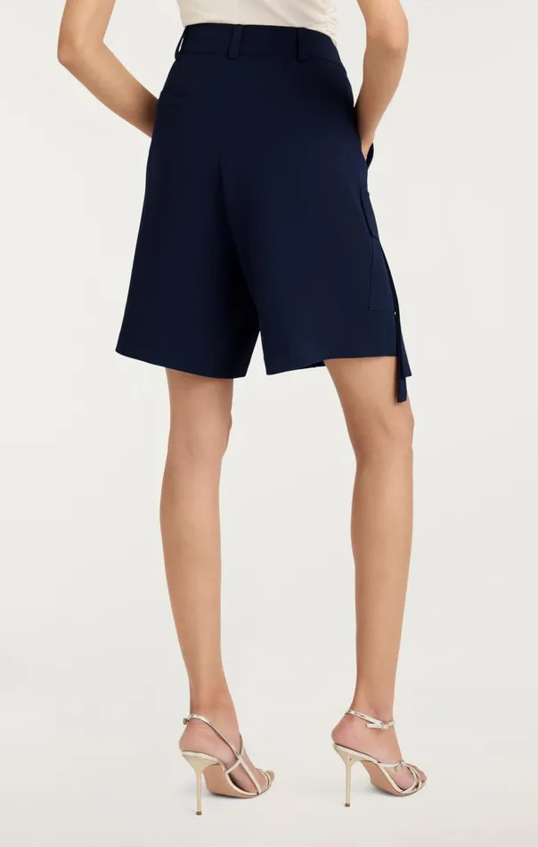 Cinq Sept Crepe Odilia Short Navy Women Shorts