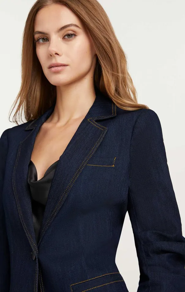 Cinq Sept Denim Khloe Blazer Indigo Women Blazers