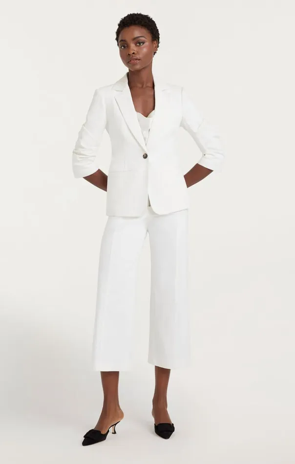 Cinq Sept Denim Khloe Blazer White Women Denim