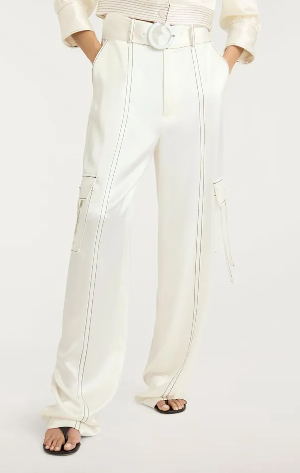 Cinq Sept Jenson Pant Ivoryblack Women Pants