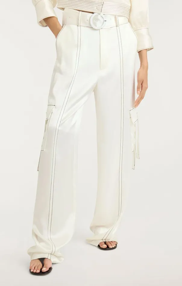 Cinq Sept Jenson Pant Ivoryblack Women Pants