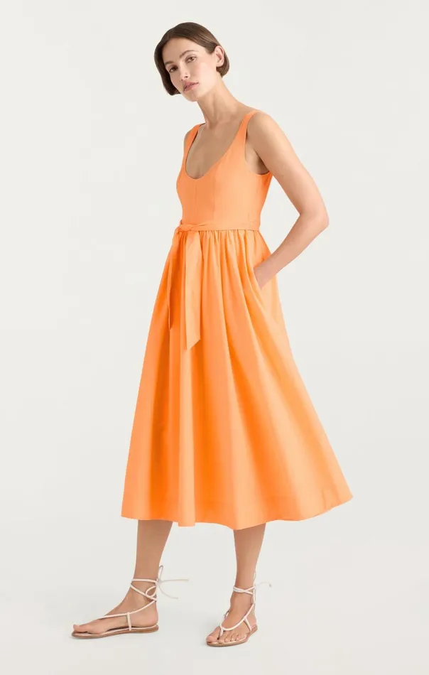 Cinq Sept Kilah Dress Marmalade Women Midi