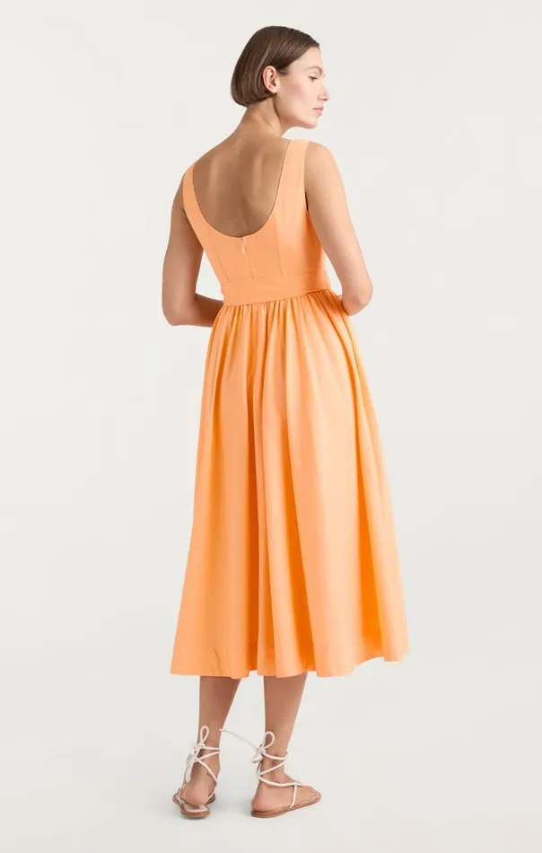 Cinq Sept Kilah Dress Marmalade Women Midi