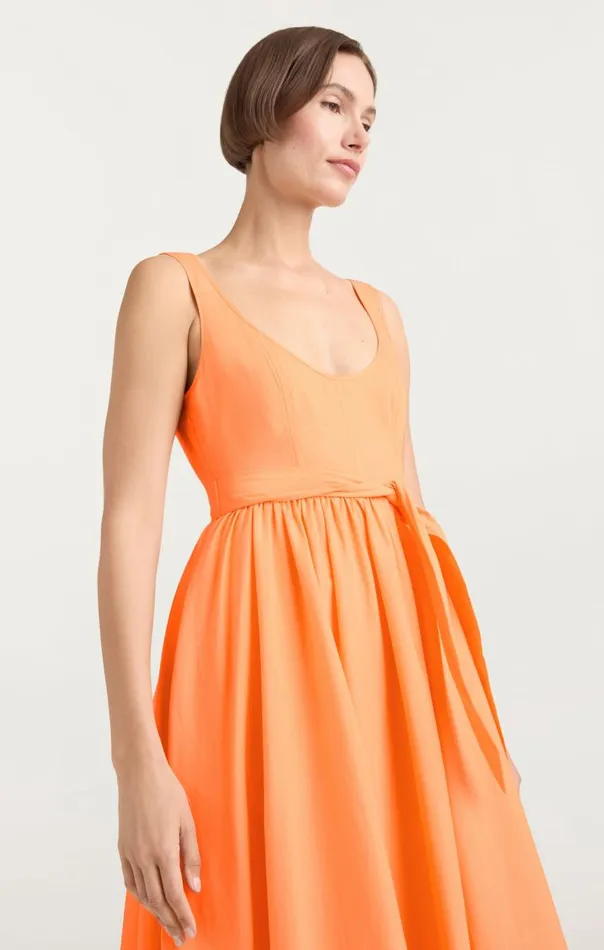 Cinq Sept Kilah Dress Marmalade Women Midi