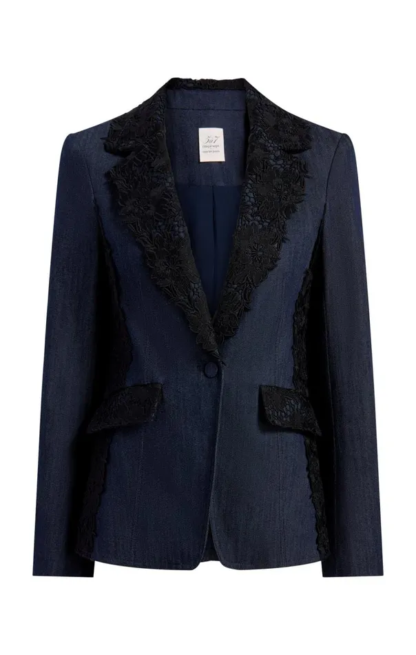 Cinq Sept Laney Jacket Indigo Women Blazers