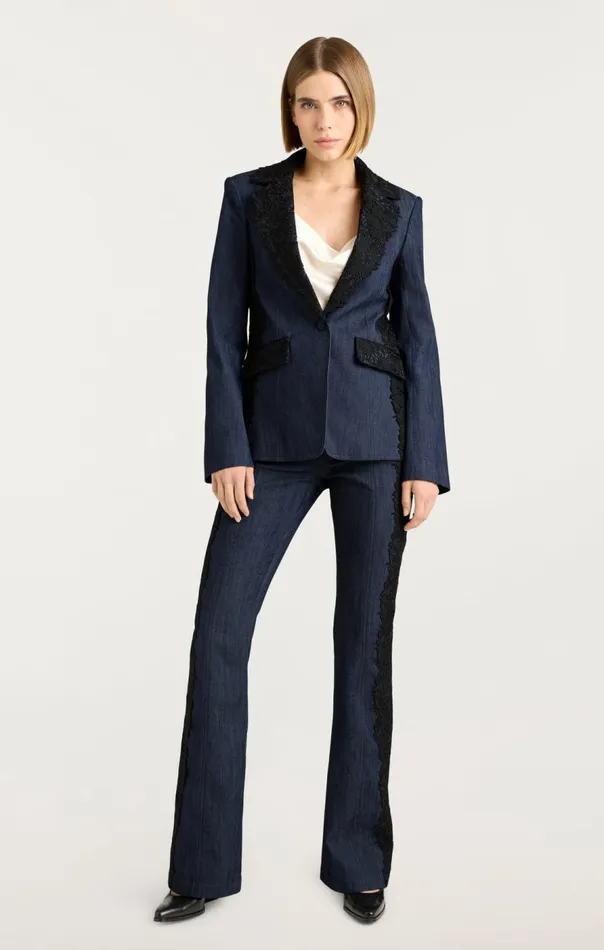 Cinq Sept Laney Jacket Indigo Women Blazers