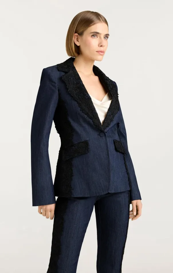 Cinq Sept Laney Jacket Indigo Women Blazers