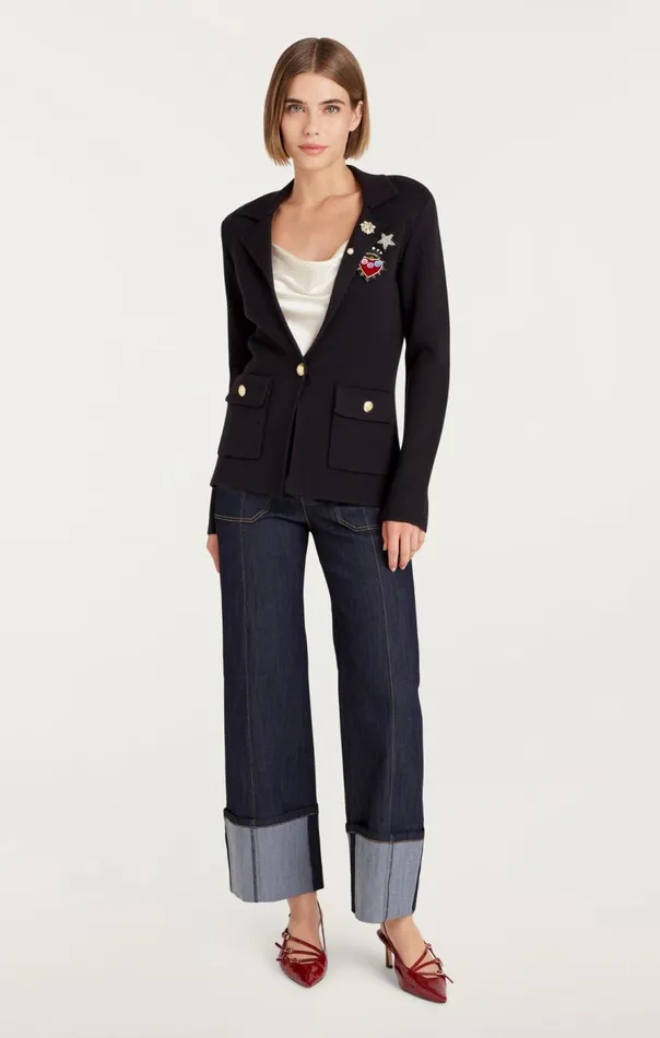 Cinq Sept Laynee Blazer Navy Women Blazers