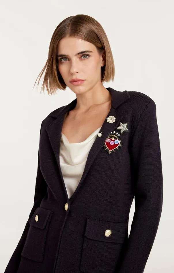 Cinq Sept Laynee Blazer Navy Women Blazers
