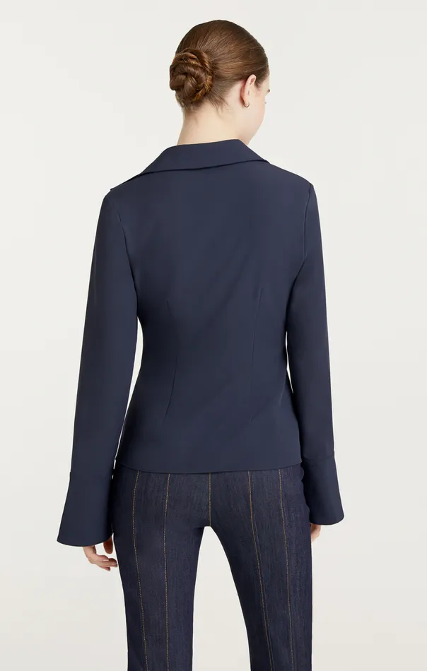 Cinq Sept Mckenna Top Navy Women Long Sleeve Tops