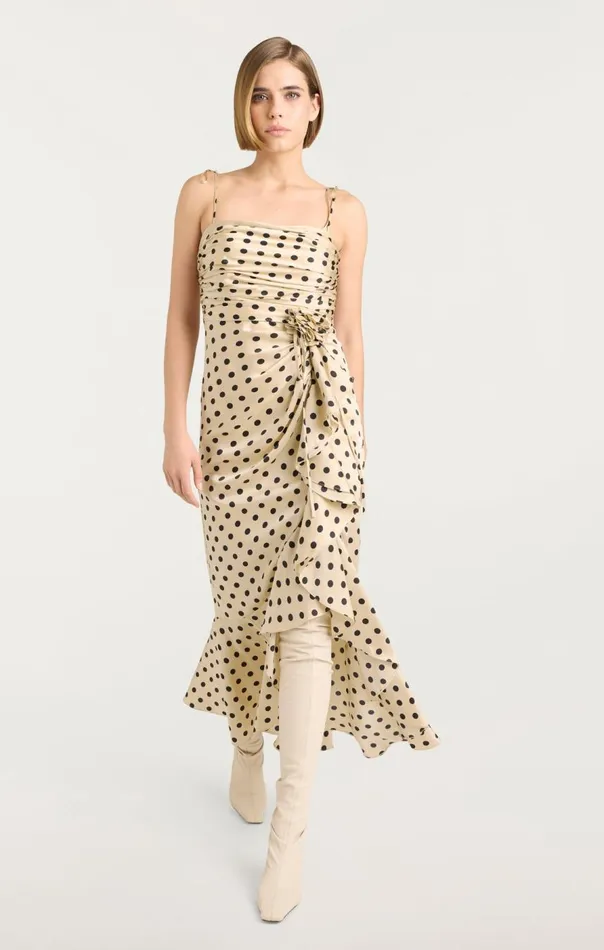 Cinq Sept Mireya Dress Gardeniablack Women Midi