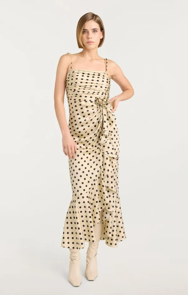 Cinq Sept Mireya Dress Gardeniablack Women Midi