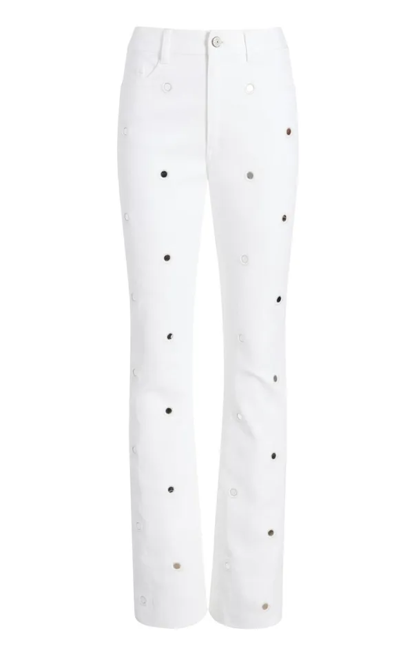 Cinq Sept Mirror Denim Shailene Pant White Women Pants