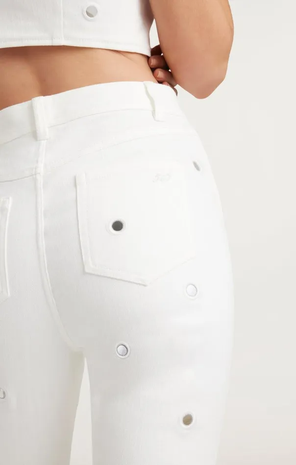 Cinq Sept Mirror Denim Shailene Pant White Women Pants