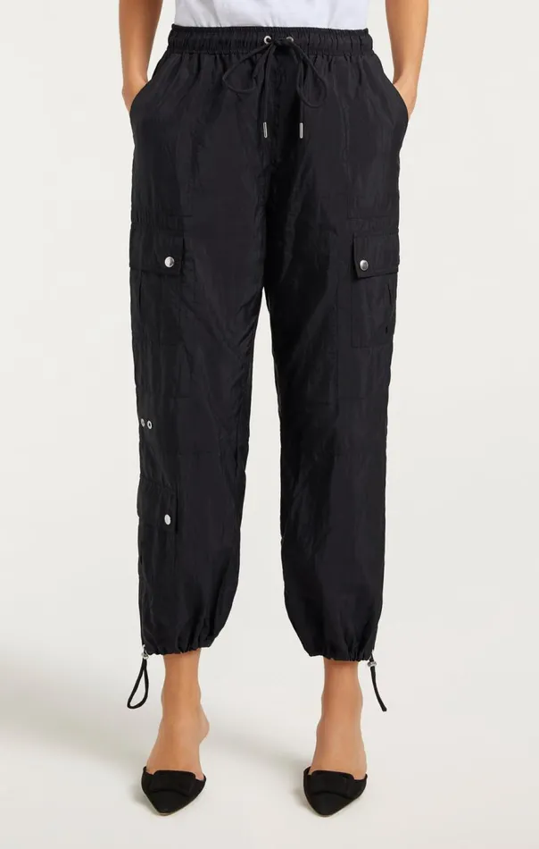 Cinq Sept Nitsan Parachute Pant Black Women Pants