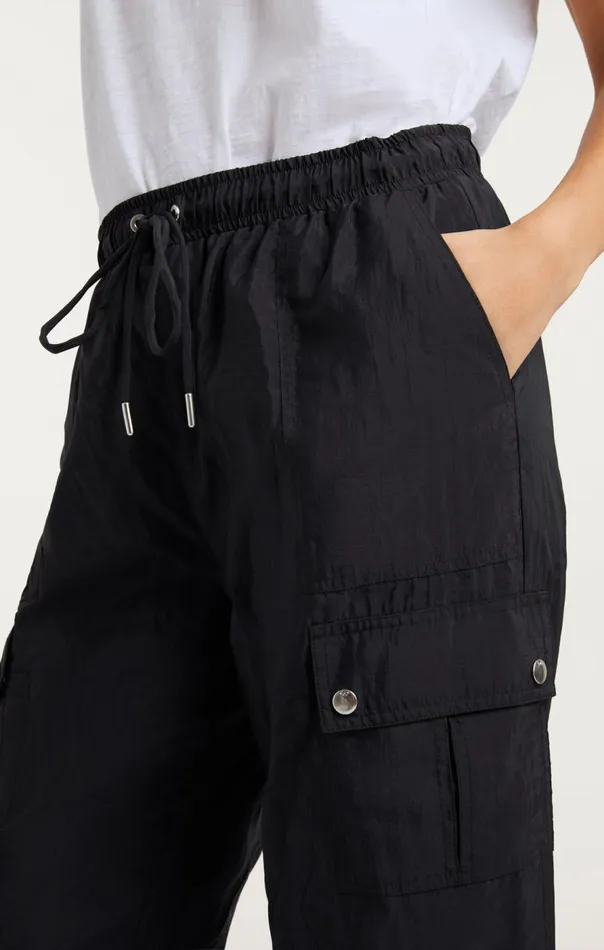 Cinq Sept Nitsan Parachute Pant Black Women Pants