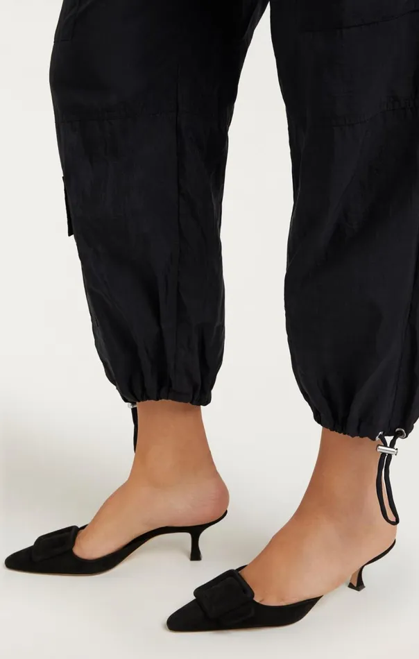 Cinq Sept Nitsan Parachute Pant Black Women Pants