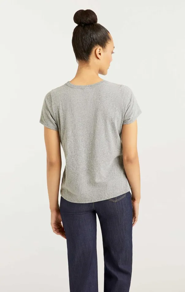 Cinq Sept Paris New York Tee Heathergreyblack Women Tees