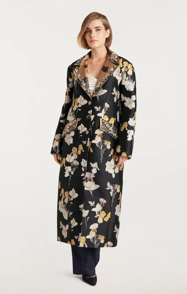 Cinq Sept Rabia Coat Blackmulti Women Jackets