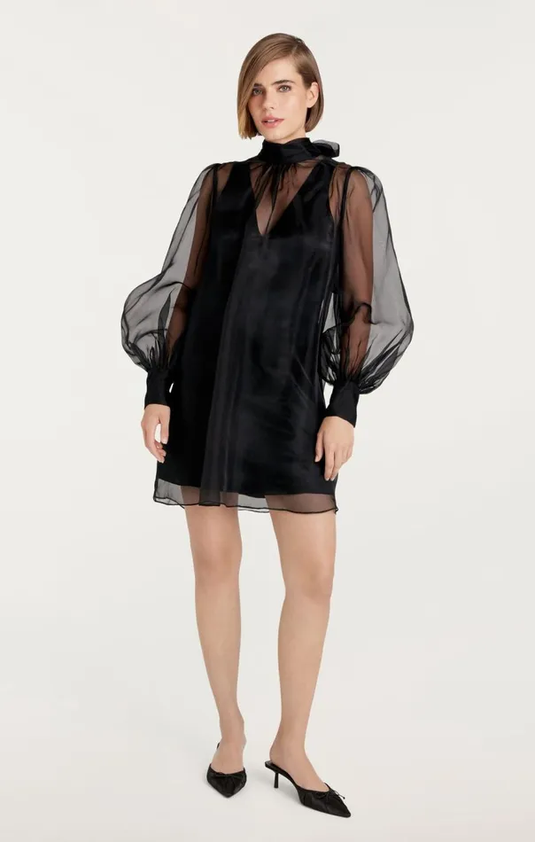 Cinq Sept Reo Dress Black Women Cocktail and Evening