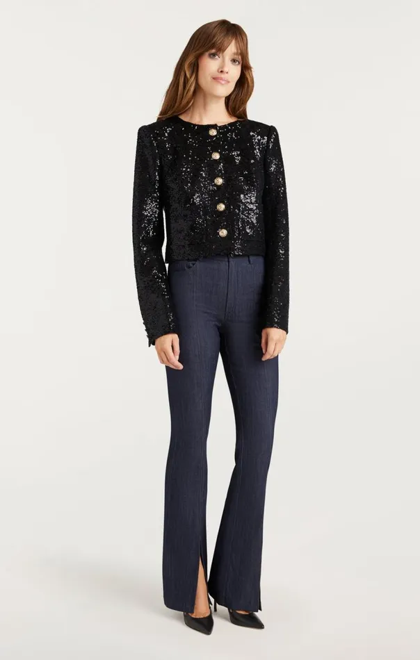 Cinq Sept Sequin Randi Jacket Black Women Jackets