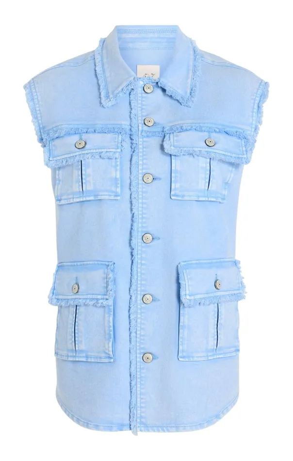 Cinq Sept Sleeveless Vera Jacket Skylight Women Jackets