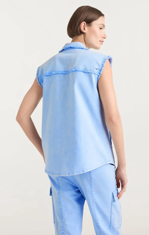 Cinq Sept Sleeveless Vera Jacket Skylight Women Jackets
