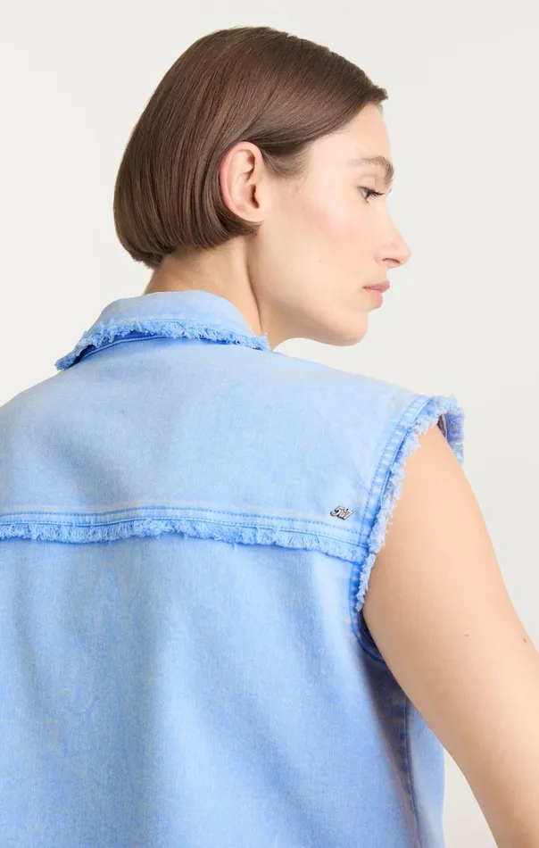 Cinq Sept Sleeveless Vera Jacket Skylight Women Jackets