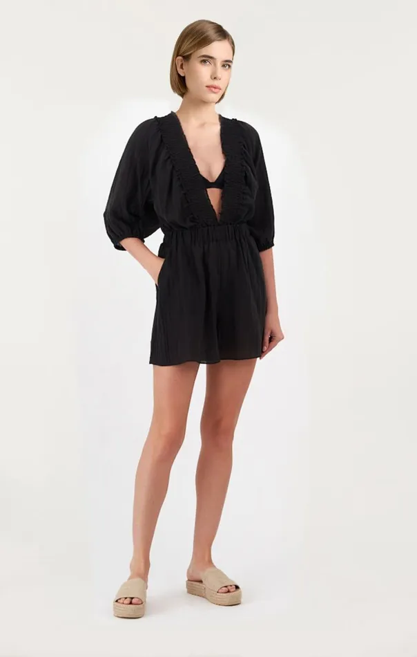 Cinq Sept Theodore Dress Black Women Coverups