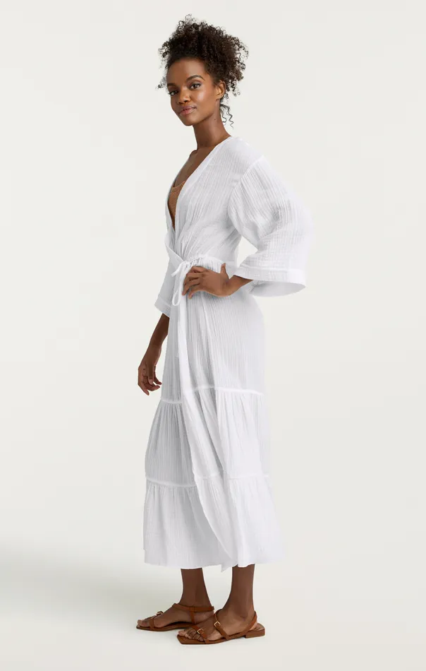 Cinq Sept Torey Dress White Women Coverups