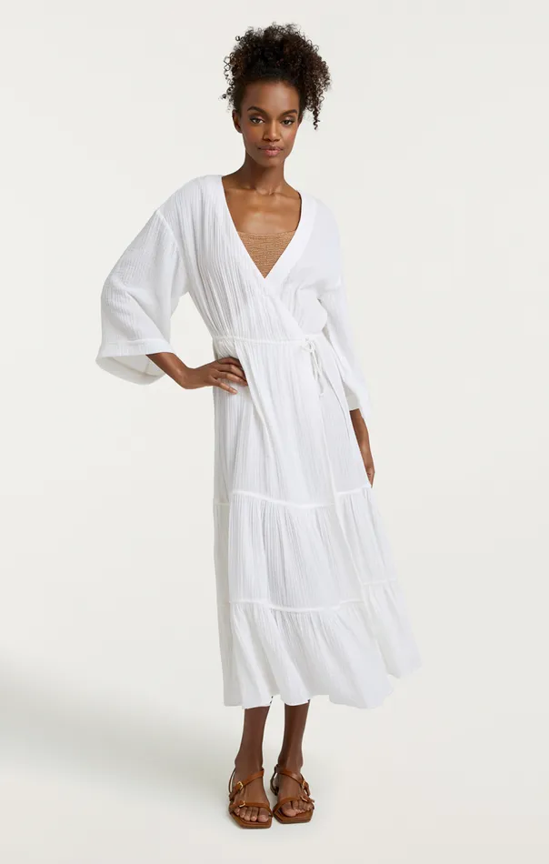 Cinq Sept Torey Dress White Women Coverups