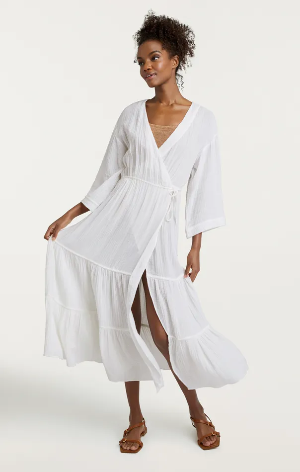 Cinq Sept Torey Dress White Women Coverups
