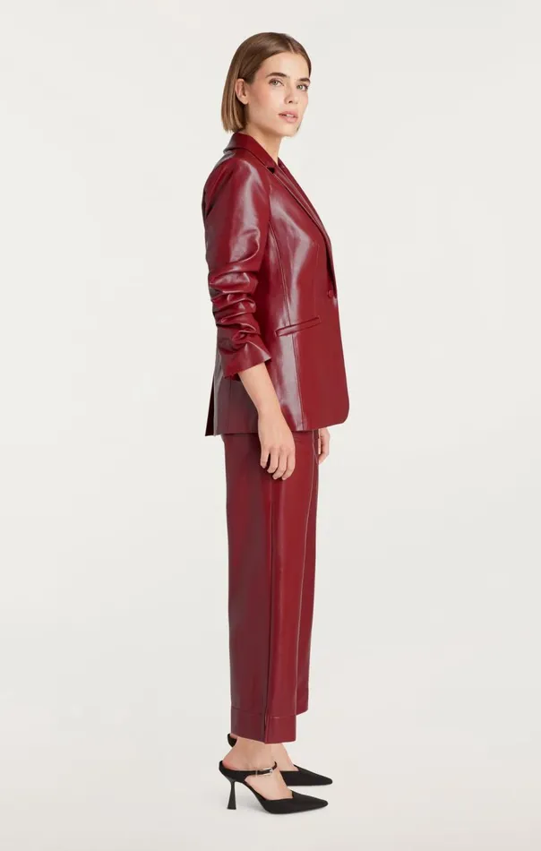 Cinq Sept Vegan Leather Kylie Blazer Rhubarb Women Blazers