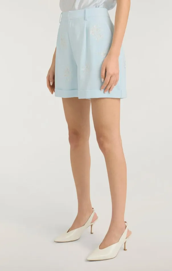 Cinq Sept Wildflower Bouquet Maxine Short Glacialbluemulti Women Shorts
