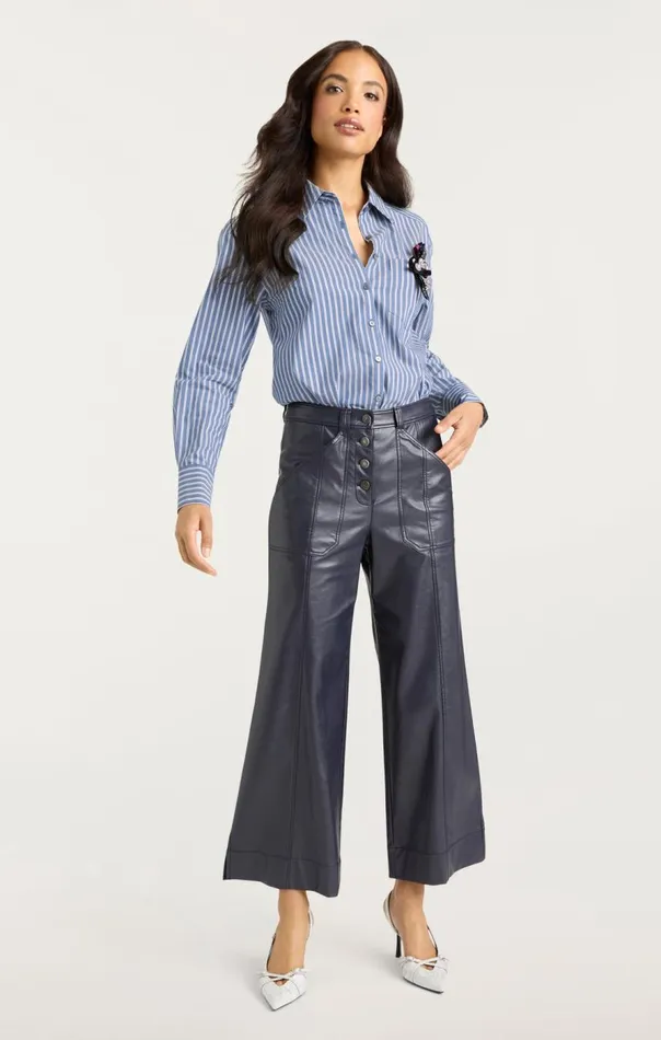 Cinq Sept Wren Shirt Sabrinastripeastrobluemulti Women Long Sleeve Tops