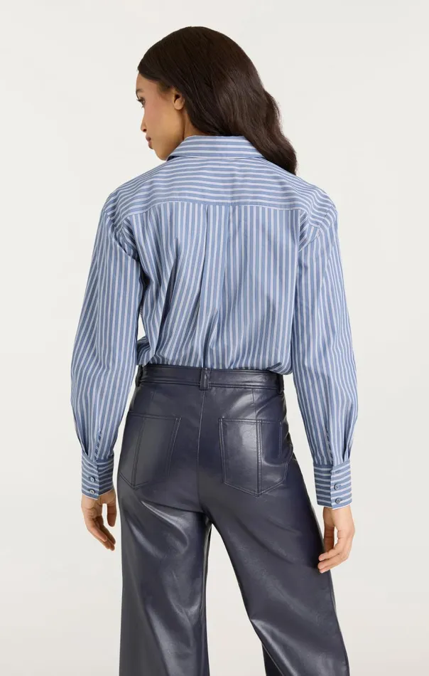 Cinq Sept Wren Shirt Sabrinastripeastrobluemulti Women Long Sleeve Tops
