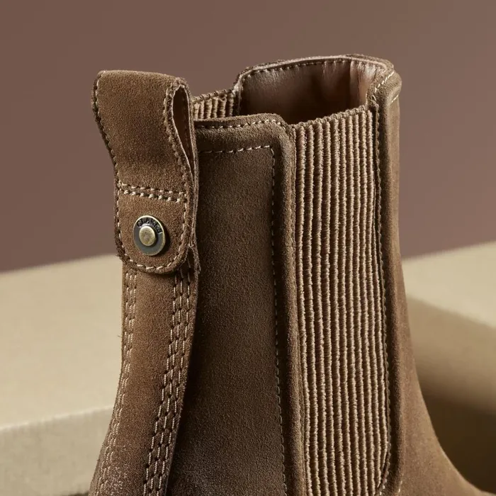 Clarks Ankle Boots Chamberly Top Walnut Suede 8211 Women