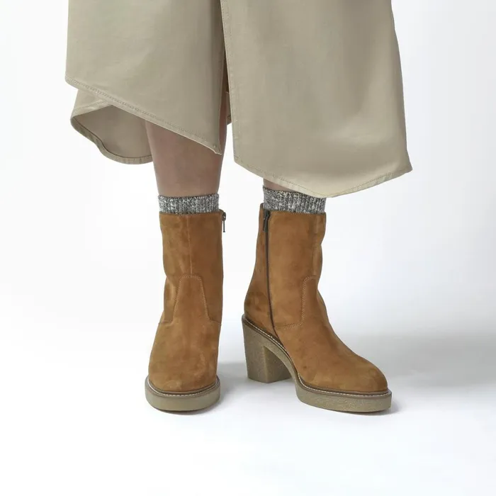 Clarks Ankle Boots Colden Up Dark Tan Suede 8211 Women