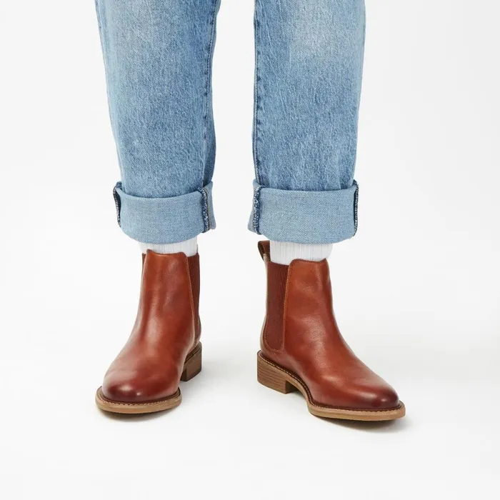 Clarks Ankle Boots Cologne Arlo 2 Tan Leather 8211 Women