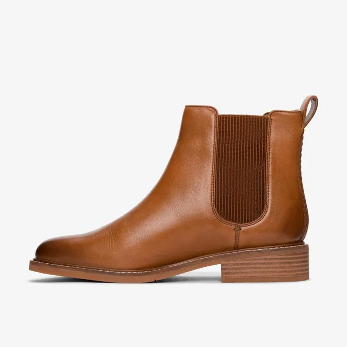 Clarks Ankle Boots Cologne Arlo 2 Tan Leather 8211 Women