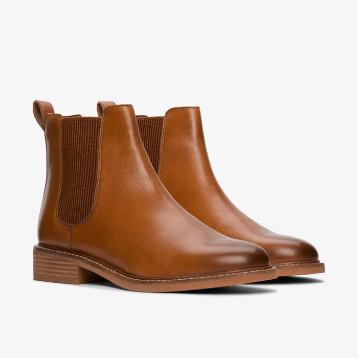 Clarks Ankle Boots Cologne Arlo 2 Tan Leather 8211 Women