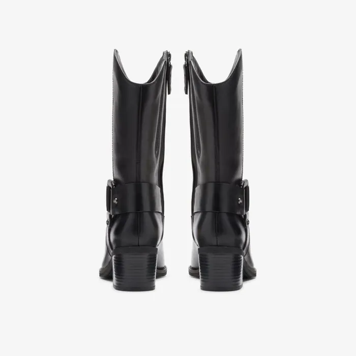 Clarks Ankle Boots Morzine Rise Black Leather 8211 Women