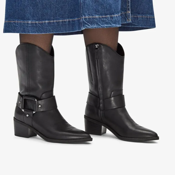 Clarks Ankle Boots Morzine Rise Black Leather 8211 Women